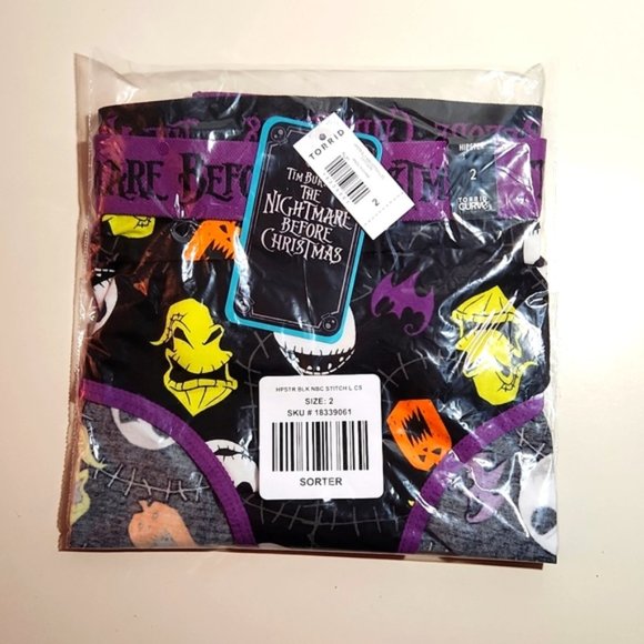 ❤️NWT VINTAGE TORRID PANTY NIGHTMARE BEFORE CHRISTMAS OGGIE JACK HALLOWEEN - Picture 11 of 16